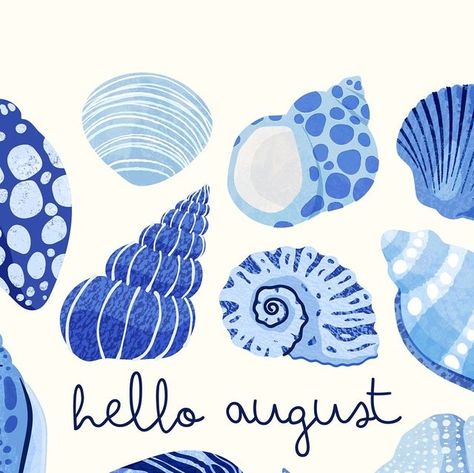 Rebecca Hollingsworth on Instagram: "Hello August! 🐚 🌊🪸☀️  I took my shell illustration and gave it a blue makeover 💙💙💙  Hope you all have a lovely sunny August! 💛  . . . . . .  #shells #drawing #illustration #designer #illustrator #shell #beach #coastal #womenillustrators #illustrationoftheday #texture #womenwhodraw #femaleillustrator #illustrated_now #womenofillustration #spring #summer #artlicensing #artchallenge #seashells #pattern #illustrationartist #printandpattern #drawingchallenge #dailychallenge #weareillustration #illo#illustration_daily #digitalillustration" Shell Digital Art, Seashell Illustration Drawing, Shells Drawing, Journal Illustrations, Shell Illustration, Seashell Illustration, Vip Ticket, Brand Guidelines Design, Shell Drawing