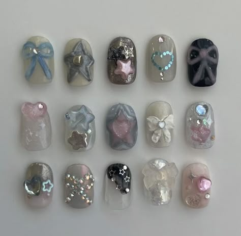 Newjeans Core, Hippie Nails, Grunge Nails, Blush Nails, Pretty Gel Nails, Really Cute Nails, Japanese Nails, Soft Nails, Nails Only