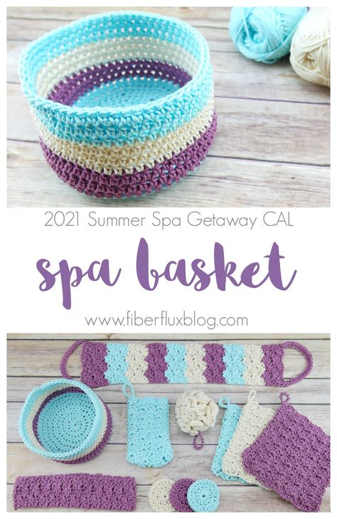 Spa Crochet Set, Crocheted Spa Sets, Self Care Crochet Patterns, Crocheted Spa Sets Free Pattern, Free Crochet Spa Set Pattern, Spa Set Crochet, Crochet Bath Set, Dollar Tree Yarn Crochet Projects, Bathroom Crochet Patterns Free