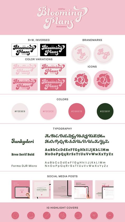 Pink Branding Design, Pink Brand Identity, Pink Website Design, Girly Branding, Feminine Graphic Design, Girly Logo Design, Girly Graphic Design, Cute Branding, Pink Graphic Design