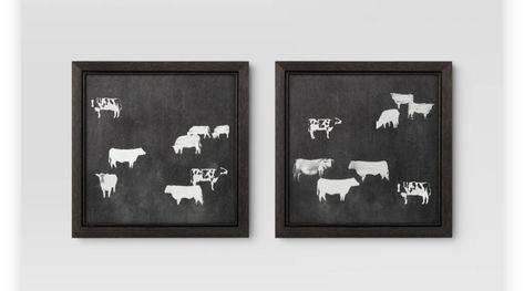 Cow Wall Decor, Gothic Wall Decor, Cowboy Quotes, Black Backdrop, Black Backdrops, Black And White Frames, Cow Art, Farm Decor, Framed Wall