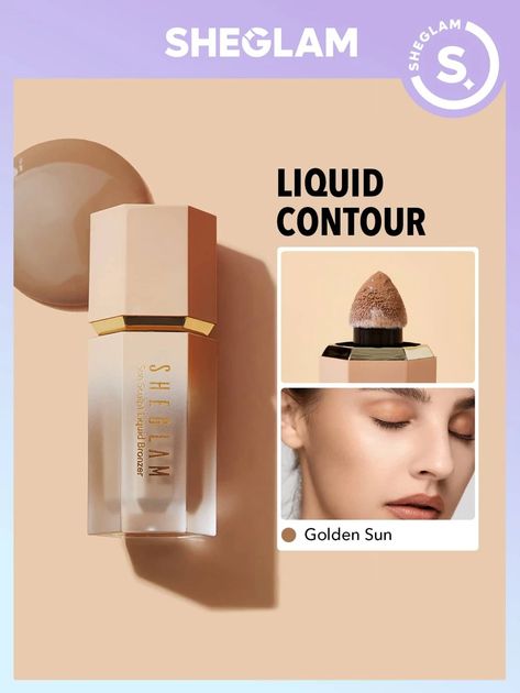 SHEGLAM Sun Sculpt Liquid Contour-Golden Sun | SHEIN USA Liquid Contour, Contour Kit, Golden Sun, Affordable Makeup, Makeup To Buy, Shop Makeup, Makeup Obsession, Contour Makeup, Beauty Essentials