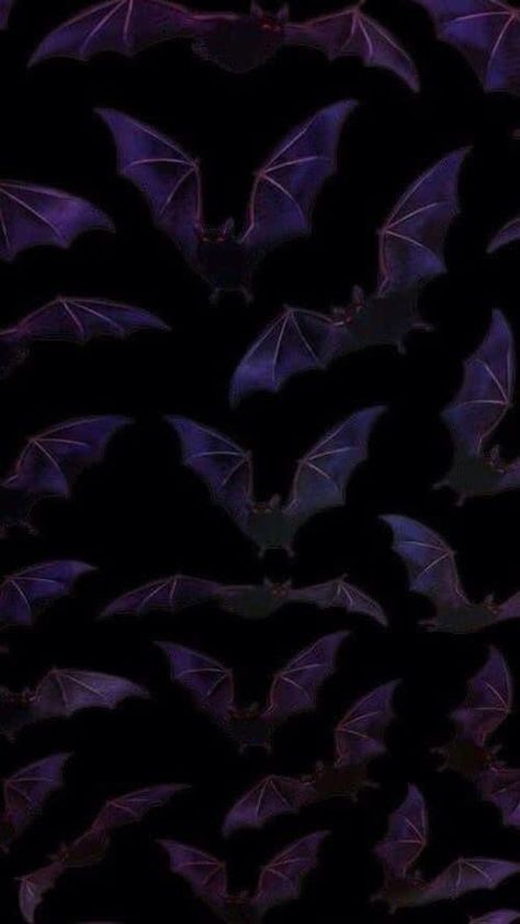 Gothic Bats Wallpaper, Bat Background Aesthetic, Halloween Lockscreen Purple, Bat Wallpaper Aesthetic Dark, Vintage Horror Lockscreen, Spooky Phone Backgrounds, Bat Phone Wallpaper, Purple Bat Wallpaper, Goth Background Wallpapers