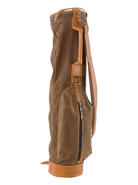 VINTAGE SOFT GOLF BAG - TOBACCO - AMERICAN TOBACCO - AMERICAN COLLECTION - beldingusa.com Golf Stand Bags, Fishing Bag, Golf Inspiration, Caddy Bag, Golf Head Covers, Leather Company, Vintage Golf, Fish In A Bag, Golf Gear