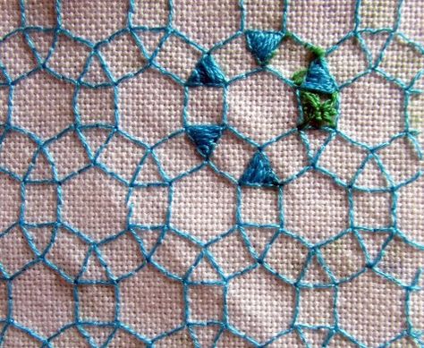 Math Embroidery: Tessellations Math Embroidery, Skirt Ideas, Lining Up, Braided Rugs, Needlepoint, Geometric Shapes, Cross Stitch, Created By, Embroidery