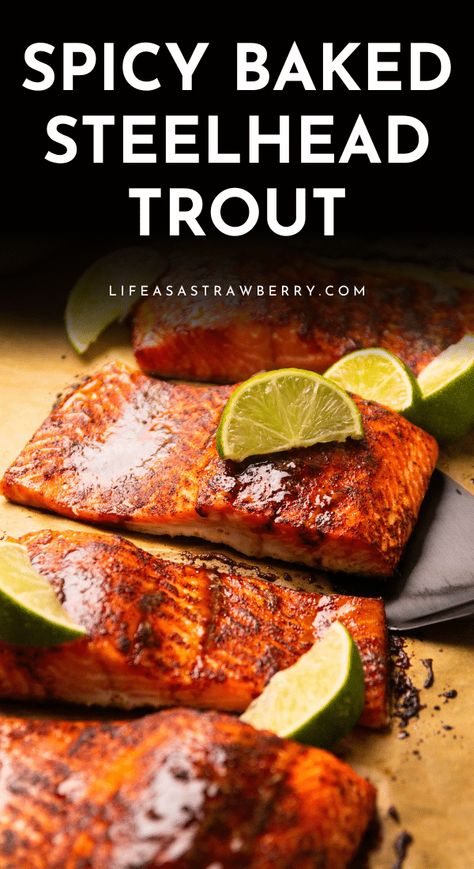 Steelhead Fish Recipes, Steel Head Trout Recipe, Ocean Trout Recipes, Grilled Trout Fillets, Steelhead Salmon Recipes, Trout Marinade Recipes, Grilled Trout Recipes In Foil, Healthy Trout Recipes, Steelhead Trout Recipes