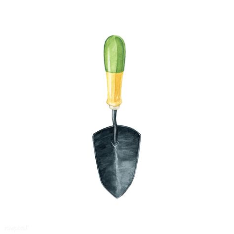 Free Trowel Drawing, Tools Drawing, Planting Tools, Watercolor Backgrounds, Drawing Hands, Bow Wallpaper, Watercolor Cactus, Sketch Challenge, Drawing Cartoon