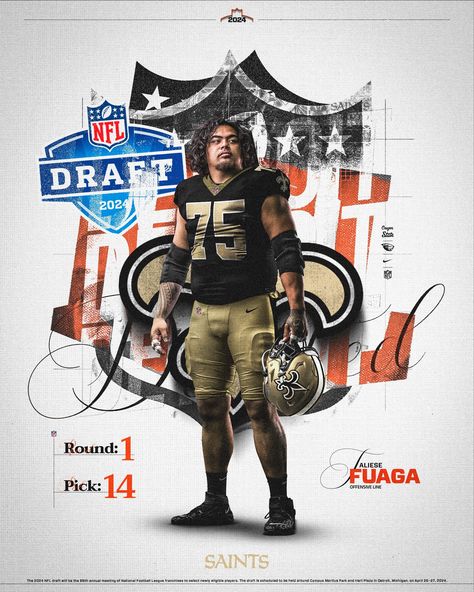 Nfl Draft Graphics, Nfl Graphics, Scroll Stoppers, Sports Creative, Sports Design Ideas, Sports Design Inspiration, Sports Marketing, The Bayou, Poster Inspiration