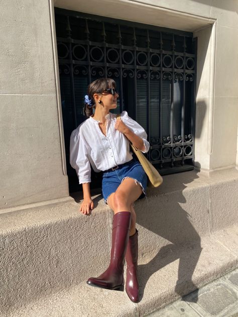 Knee High Riding Boots Outfit, Riding Boot Outfits, Spring Ootd, Riding Boots Fashion, Thrift Inspo, Ootd Spring, Summer Capsule, Riding Boot, High Knees