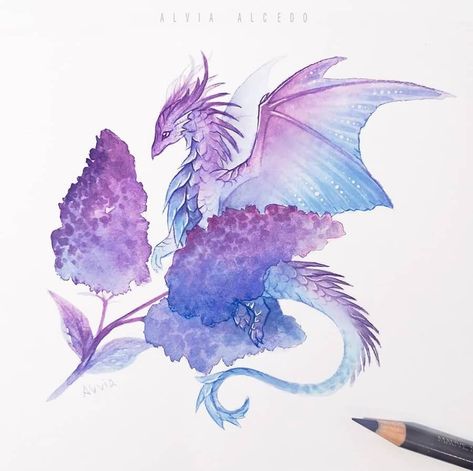 Dragons Fantasy Art, Cute Dragon Drawing, Dragon Sketch, Spring Mood, Creature Drawings, Dragon Artwork, Mythical Creatures Art, Dragon Drawing, Watercolor Inspiration