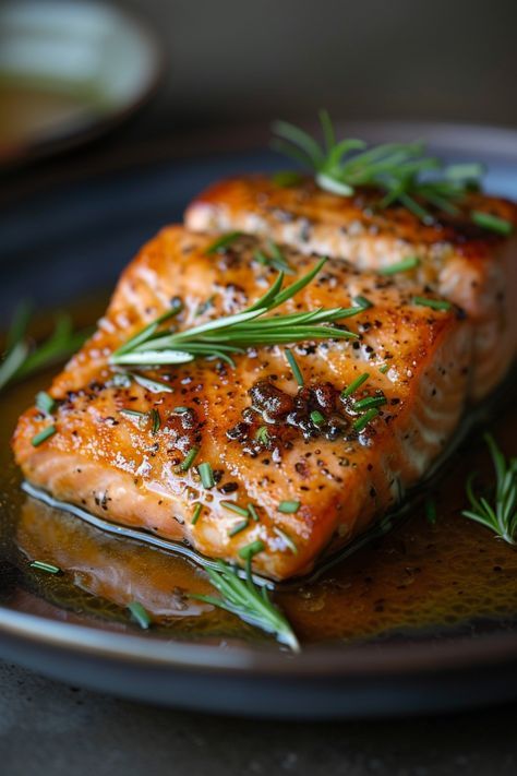 Discover the perfect dinner idea with this flavorful Maple Dijon Glazed Salmon recipe. Enjoy a delicious and easy-to-make dish that's sure to impress your loved ones. This sheet pan Maple Dijon Glazed Salmon is a no-fuss meal that's both healthy and delicious. Elevate your cooking game with this savory and sweet flavor combination that will leave you craving for more. Try this recipe today and indulge in a gourmet experience right at home! Dijon Salmon Recipes, Fall Salmon Recipes, Glazed Salmon Recipes, Bruschetta Salmon, Maple Dijon Salmon, Fall Salmon, Honey Glazed Salmon Recipe, Gourmet Entrees, Salmon Recipes Oven