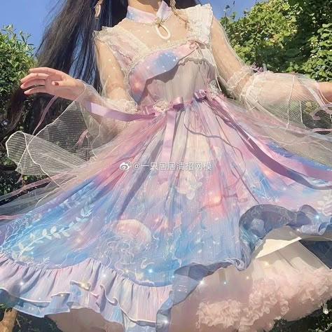 Ayaka Ayato Thoma, Old Fashion Dresses, Kawaii Fashion Outfits, Kawaii Dress, Fantasy Gowns, Fairytale Dress, Fantasy Dress, 가을 패션, Kawaii Clothes