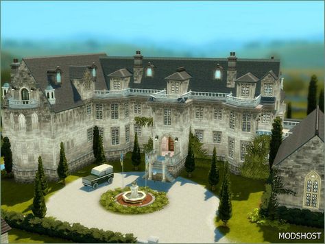 Download OLD Family Manor (NO CC) for Sims 4 at ModsHost NOW! Have you thought about getting into a Cinderella fairy tale? Now it’s possible! Visit this remote and fascinating old castle! Large fireplace, 6 bedrooms and more than 10 bathrooms. A large swimming pool and a luxurious garden surround this estate. Value: 764100 Recoloring not allowed Furnished: Fully Stories: 3 Lot Size: Other #videogames #sims4cc #gaming #mods #house #sims Sims 4 Manor, Sims 4 Palace, Sims 4 Castle, Cc For Sims 4, Cinderella Fairy Tale, Family Manor, Castle Floor Plan, Large Fireplace, Luxurious Garden