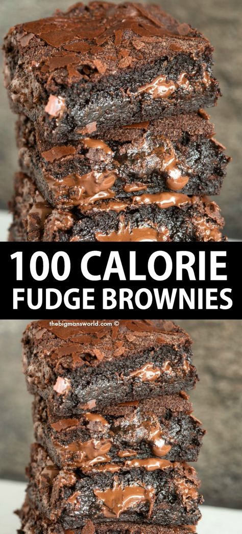 Brownies No Oil, Low Calorie Brownies, Low Calorie Sweets, Low Calorie Baking, Low Calorie Chocolate, Low Cal Dessert, Low Calorie Vegan, Brownie Recipes Healthy, Low Calorie Recipes Dessert