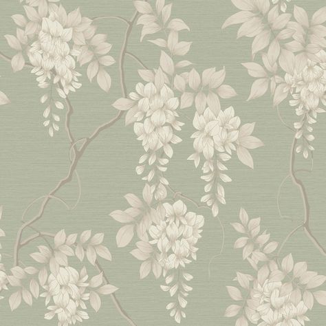 Sage Freen Wallpaper, Sage Green Wallpaper Accent Wall, Wallpaper That Goes With Evergreen Fog, Sage Peel And Stick Wallpaper, Sage Green Wallpaper Bedroom, Sage Green And Cream Wallpaper, Sage And White Wallpaper, Sage Green Wall Color, Sage Green Floral Wallpaper