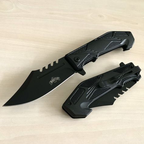 "* 8.5\" Black Tactical Spring Assisted Folding Pocket Knife. Hunting, Camping, Cute Knife. Cool Knife. *Great Gift For: excellent husband wife gift Wedding gift Father's Day gift Mother's Day gift Birthday Gift Groomsmen gift Christmas gift Luxury Gifts For Men Anniversary gift for husband *Handle Detail: 5\" Black ABS Plastic Handle with Finger Shape Design. *Blade Detail: 3.75\" Black Stainless Steel Even Blade. *Overall: 8.5 inches Spring Assisted Open Blade Folding Pocket Knife with Pocket Clip. *Welcome to Visit Our Etsy Store for More Pocket Knife Gift: https://www.etsy.com/shop/BladeDeals *Feedback, Disclaimer & Age Restrictions: Request to all the buyers, we strive for positive Feedback on all transactions. Your satisfaction is very important to us, if you experience a problem of Black Knives Aesthetic, Pocket Knife Aesthetic, Black Knives, Cute Knife, Cool Knife, Gifts For Men Anniversary, Black Knife, Knife Aesthetic, Cool Pocket Knives