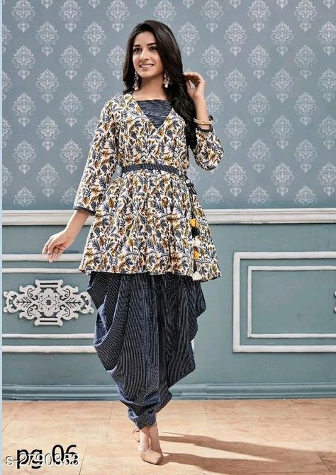 Price ₹2069, Shipping free cod available, WhatsApp+919199626046 Ravishing Slub Cotton Women's Kurta Set Fabric: Kurti - Slub Cotton, Dhoti - Slub Cotton Sleeves: Sleeves Are Included Size: Kurti - M - 38 in, L - 40 in, XL - 42 in, XXL - 44 in, Dhoti - Dhoti - Up to 28 in To 36 in (Free Size) Length: Kurti - Up To 30 in, Dhoti - Up To 42 in Type: Stitched Description: It Has 1 Piece Of Women's Kurti With 1 Piece Of Dhoti Work: Printed Cotton Dress Pattern, Kalamkari Dresses, Cotton Kurti Designs, Indian Gowns Dresses, Trendy Dress Outfits, Kurti Designs Party Wear, Kurti Neck Designs, Kurta Designs Women, Party Wear Indian Dresses