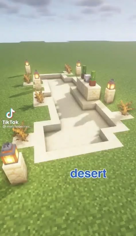 Sand Base Minecraft, Desert Pyramid Minecraft, Minecraft Sand Path, Minecraft Sand Temple, Minecraft Desert Garden, Desert Oasis Minecraft, Desert Tower Minecraft, Minecraft Desert Fountain, Desert Path Minecraft