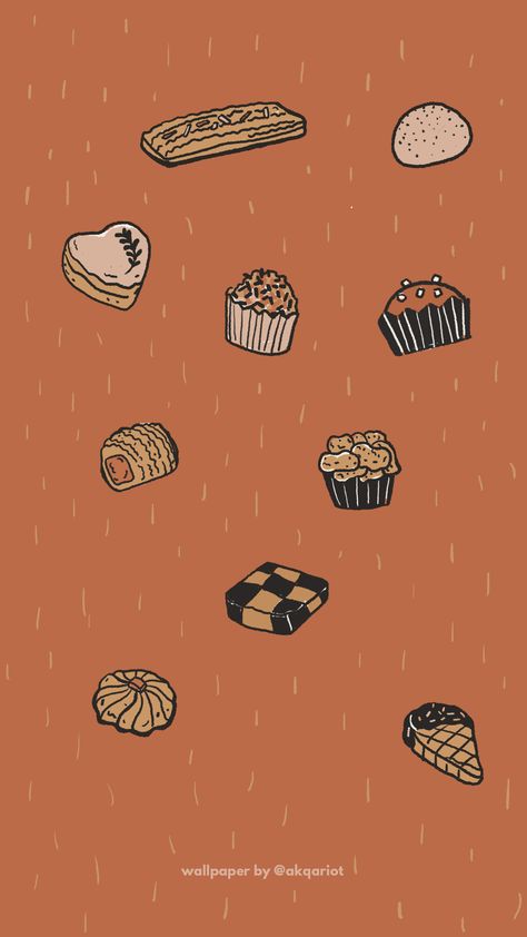 Kuih raya phone wallpaper 2020♡ (For personal use only) Biskut Raya Illustration, Kuih Raya, Food Logo Design, Food Logo, Easy Diy Art, Logo Food, Eid Mubarak, Diy Art, Phone Wallpaper