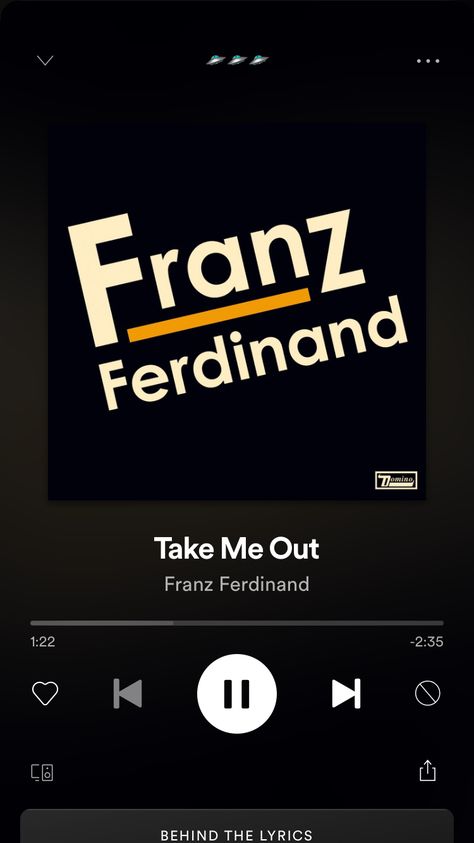 Franz Ferdinand, Lyrics Spotify, Playlist Ideas, Song Suggestions, Take Me Out, Song Playlist, Music Playlist, Songs, Music