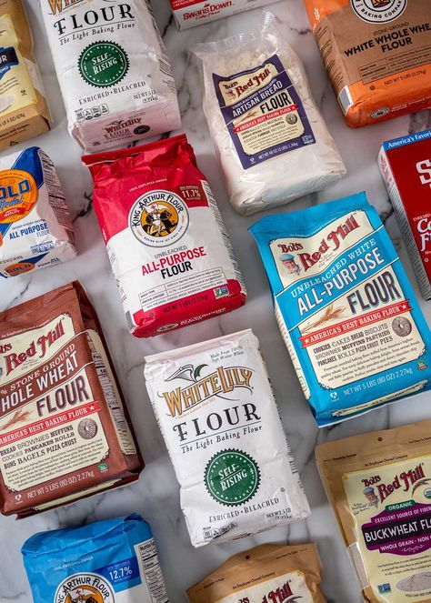 What We Cook With: Our Favorite Brands of Flour Science Of Baking, High Protein Flour, Healthy Flour, Whole Grain Flour, Flour Alternatives, No Flour Cookies, Types Of Flour, Pastry Flour, King Arthur Flour