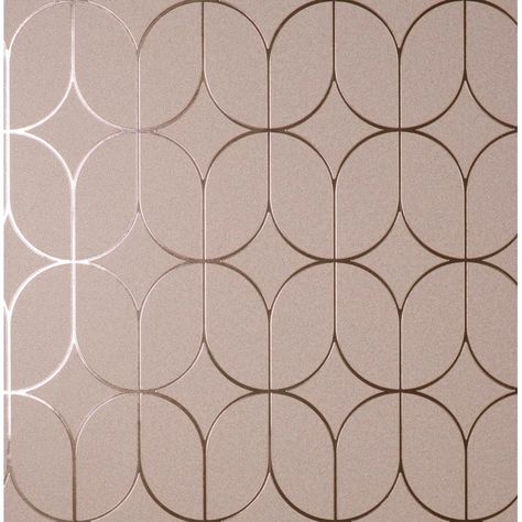 Mercer41 Deara Raye Rosco 33' L x 20.9" W Wallpaper Roll | Wayfair Blush Backdrop, Pink Geometric Wallpaper, Brewster Wallcovering, Paper Installation, Trellis Wallpaper, Wallpaper For Sale, Trellis Design, Contemporary Wallpaper, Gold Wallpaper