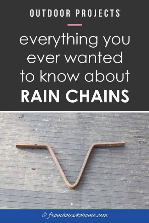 Hose Guards, Pictures Of Rain, How To Make A Rain Chain, Rain Chain Installation, Rain Chain Diy, Rain Chimes, Rain Chain Garden, Craftsman Entry, Copper Rain Chains