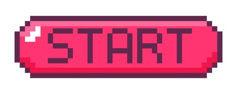 Pixel Start Button, 8 Bit Art Pixel, Start Button Icon, Game Button Design, Pixel Button, Pixel Game Background, 8bit Icons, Pixel Game Art, Game Widget