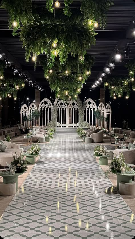 Weeding Themes, Arabian Wedding, Reception Stage Decor, Indoor Wedding Receptions, Romantic Wedding Receptions, Wedding Entrance Decor, Wedding Stage Design, Dream Wedding Decorations, Luxury Wedding Decor