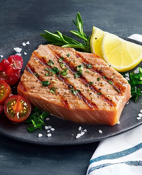 Marinated Tuna Steak, Marinated Tuna, Quick Dinner Options, Tuna Steak Recipes, Sausage Potato Soup, Raw Tuna, Tuna Steak, Pork Chops And Potatoes, Steak And Shrimp