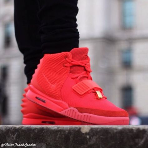 Vivian Frank Nike Air Yeezy 2 October Red 540x540 Yeezy 2, Air Yeezy, 2 October, Baskets Nike, Nike Lunar, Latest Shoe Trends, Nike Free Shoes, New Rock, Nike Shox