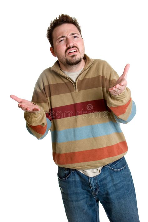 Confused Man. Confused isolated young man gesturing , #SPONSORED, #isolated, #Man, #Confused, #gesturing, #man #ad Health World, Figure Poses, Personality Disorder, Pose Reference, Casual Button Down Shirt, Men's Polo Shirt, Men Sweater, Men Casual, Human