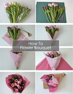 Transform store-bought cheap flowers in to a beautiful wrapped bouquet! How To Wrap A Bouquet of Flowers | The Things She Makes Make A Flower Bouquet, Wrapped Bouquet, Red Flower Bouquet, Diy Flores, Sunflower Nails, Flower Bouquet Diy, Cheap Flowers, How To Wrap, Bouquet Wrap