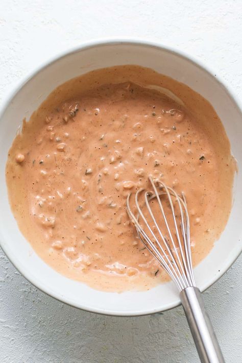 Homemade Thousand Island Dressing - Fit Foodie Finds Caesar Dressing Homemade, Thousand Island Dressing Recipe, Homemade Thousand Island, Homemade Dressing Recipe, Homemade Thousand Island Dressing, Ground Chicken Burgers, Fit Foodie Finds, Thousand Island, Thousand Island Dressing