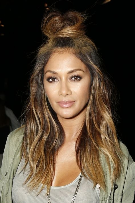 Nicole Scherzinger Hair, Nicole Scherzinger Style, Celebrity Makeup Looks, Art Hair, Nicole Scherzinger, Hair Trend, Braids For Long Hair, Brunette Hair, Great Hair