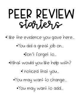 Peer Review Printable Classroom Goals, 5th Grade Ela, 7th Grade Ela, Peer Review, Teacher Things, Writing Lessons, Teaching Writing, School Board, Research Paper