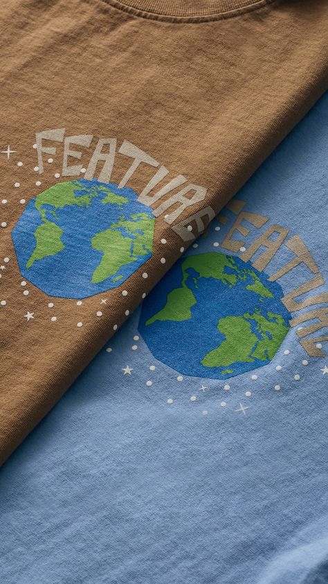 FEATURE Earth Day Capsule 🌎 Releasing Saturday, 4/16 exclusively at www.feature.com. Festival Shirt, Tshirt Printing Design, Tshirt Printing, Shirt Graphics, Celestial Art, Festival Shirts, Printing Design, Forever Young, Private Label