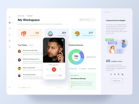 Helpdesk Dashboard by Yi Li on Dribbble Helpdesk Dashboard, Web Dashboard, Ui Components, Dashboard Ui, Netflix Account, My Workspace, Ios Design, Dashboard Design, Ui Design Inspiration