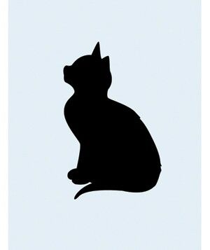 Simple, but it reminds me of Suzy Silhouette Arte, Silhouette Chat, Black Cat Tattoos, Tattoo Cat, Cat Quilt, A Black Cat, Cat Silhouette, Silhouette Art, Cat Portraits