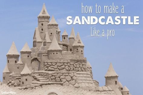 How To Make Sand, Black Drawing Salve, Beach Sand Castles, Beach Sand Art, Cool Things To Build, Castle Beach, Building Sand, Wellness Mama, Beach Ideas