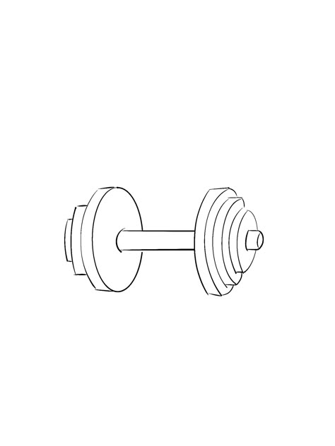 Small Dumbbell Tattoo, Gym Line Art, Dumbell Tattoo, Dumbbell Tattoo, Lips Photo, Outline Drawings, Line Drawing, Cute Art, Line Art