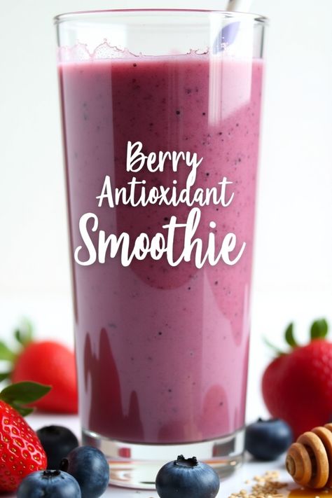 Boost your health with this Berry Antioxidant Smoothie! Packed with blueberries, strawberries, and raspberries, this easy recipe is rich in vitamins and perfect for breakfast or a post-workout snack. Try it today!

#BerrySmoothie #HealthySmoothie #AntioxidantBoost #SmoothieRecipe #SuperfoodSmoothie #EasyRecipes #HealthyEating #BreakfastIdeas Antioxidant Smoothie Recipe, Antioxidant Smoothie, Strawberries And Raspberries, Post Workout Snacks, Superfood Smoothie, Berry Smoothie, Fruit Smoothie Recipes, Recipe Healthy, Breakfast Smoothie