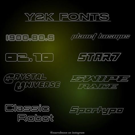 Y2K fonts!! (google drive) Dafont fonts Font fonts #font #fonts #dafontfonts Script Fonts #scriptfonts 3.1079 Youtube Fonts Dafont, Fonts For Thumbnails, Dafont Fonts Y2k, Youtube Fonts, Fonts Pairing, Fonts Design Ideas, Fonts Poster, Y2k Fonts, 90s Font