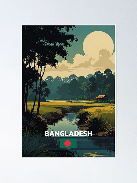 "Bangladesh Travel " Poster for Sale by Thistle-TShop | Redbubble Bangladesh Travel, Travel Poster, Sale Poster, Travel Posters, Highlights, Wonder, For Sale, Travel