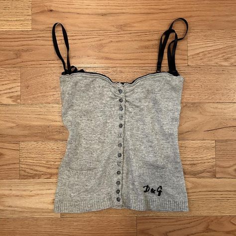 d&g corset tank with built in bra the strap ripped... - Depop Dolce And Gabbana Corset Top, Vintage Dolce And Gabbana Top, 90s Dolce And Gabbana, Dolce And Gabbana Top, Dolce And Gabbana Clothes, Vintage Tanks, Vintage Dolce And Gabbana, Depop Vintage, 2000s Fashion Outfits