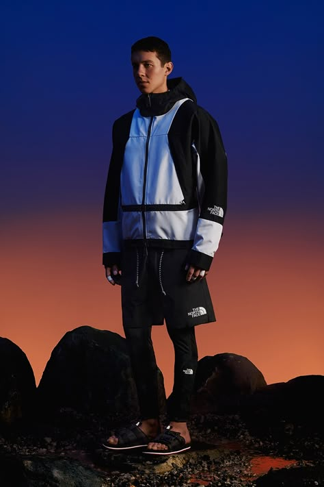 The North Face Black Series SS20 Collection & Lookbook | HYPEBEAST Cropped Black Jacket, Sportswear Design, Acne Studio, Fashion Campaign, Futuristic Fashion, Black Series, Black North Face, Cool Sweaters, Light Jacket