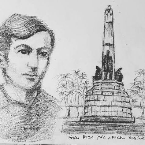 Rizal Park, Studio Ghibli Fanart, Urban Sketchers, Studio Ghibli, Manila, Male Sketch, Fan Art, Drawings