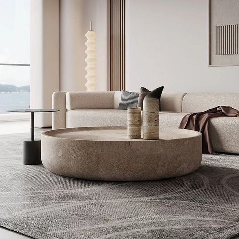 SHOPOOLY | FURNITURE IN STYLE shared a post on Instagram: "Full Natural Stone-Nested Coffee Table . . . . . . . . #shopoolycoffeetable #shopoolyteatable #coffeetable #teatable #centertable #shopoolycentertable #we_are_shopooly #shopoolyfurniture #shopoolyfurniturecustomiser #shopoolynestedcoffeetable #nestedcoffeetable #shopooly #shopoolyfurniture". Follow their account to see 2917 posts. Travertine Colors, Natural Stone Texture, Marble Round Coffee Table, Round Coffee Table Modern, Travertine Coffee Table, Stone Coffee Table, Custom Made Furniture, Marble Coffee Table, Modern Round