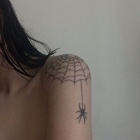 Acab Tattoo, Paznokcie Hello Kitty, Spider Web Tattoo, Grunge Tattoo, Web Tattoo, Spider Tattoo, Poke Tattoo, Dainty Tattoos, Aesthetic Tattoo