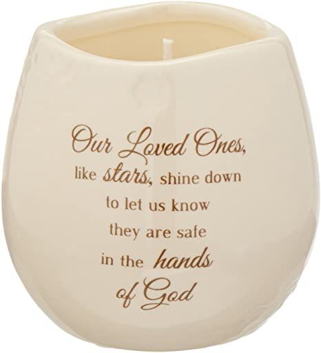 Pavilion Gift Company 19175 in Memory Loved Ones Shine Ceramic Soy Wax Candle Candle Light Memorial, In The Hands Of God, Wood Pillar Candle Holders, Paddywax Candles, Christmas Advent Wreath, Black Candle Holders, Step Mom Gifts, Taper Candle Holders, Black Candles